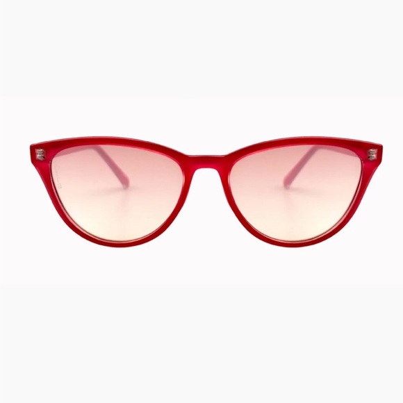 otra chika red small frame retro y2k statement cat eye sunglasses eyewear NEW - Picture 6 of 7